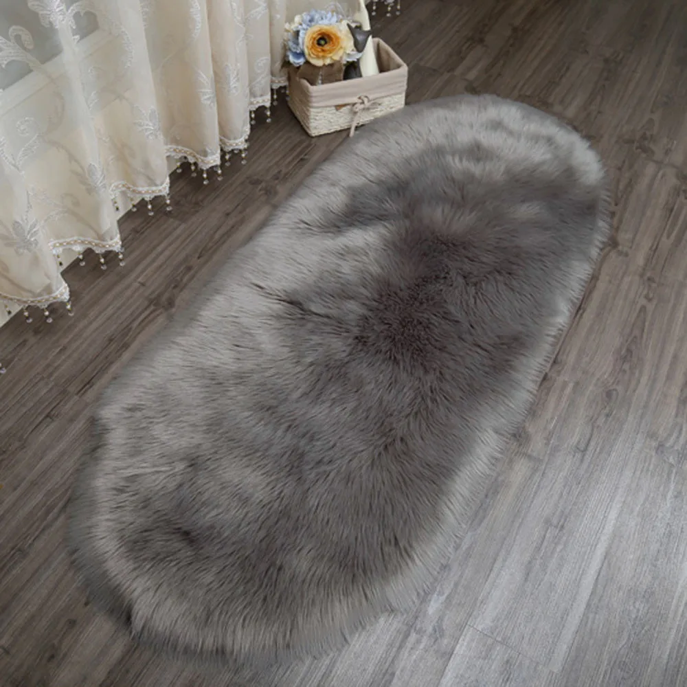 

Carpet Artificial Wool Soft Rug Chair Cover Artificial Sheepskin Wool Warm Hairy Carpet Seat Mats Rug Drop shipping Set26