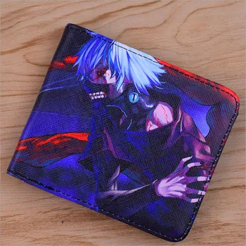 

PU Colorful Japanese Anime Tokyo Ghoul/One Piece/Black Butler/Kumamon etc SHort Wallet/Purse
