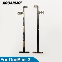 Aocarmo-Interruptor de teclas laterales de encendido/apagado, botón de volumen, Cable flexible para OnePlus 3, A3000, 1 + 3, reemplazo de reparación