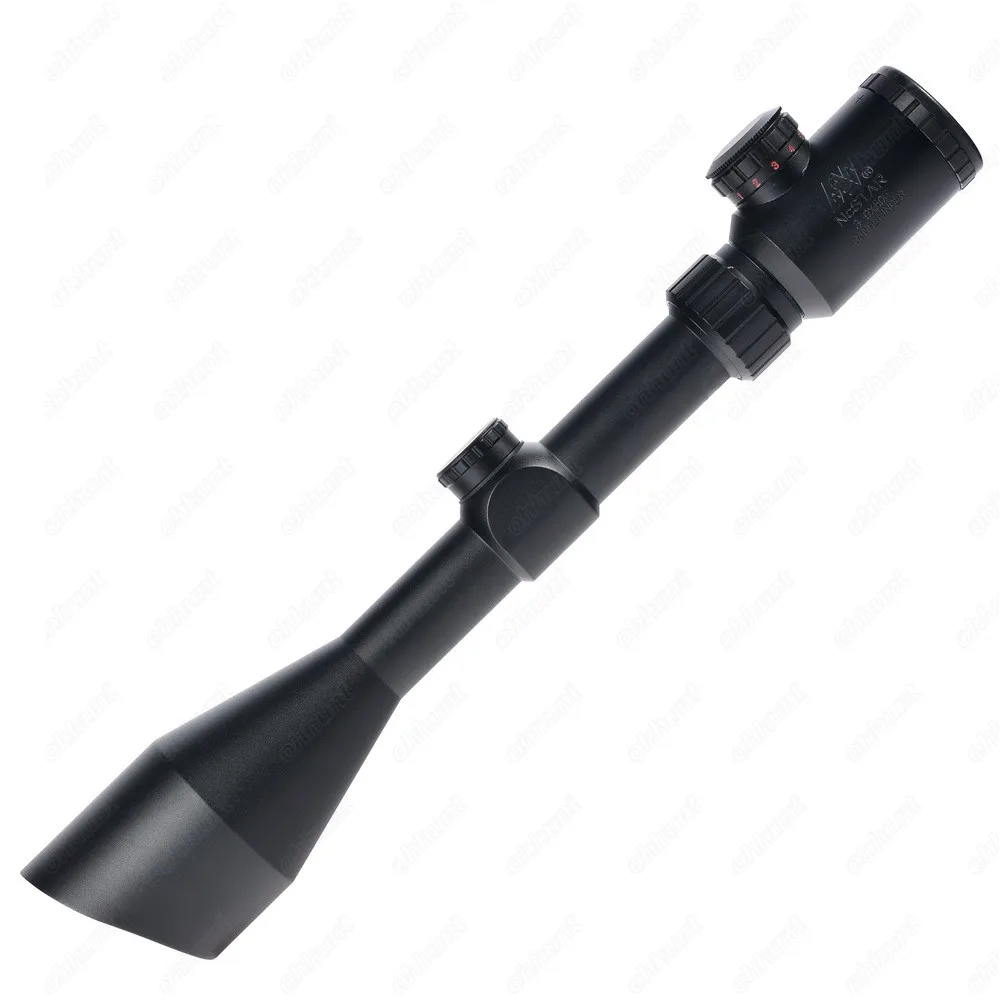 Тактический Оптический прицел NcSTAR 3-9X50, Охотничья винтовка, дальность, сетка, красный, зеленый, с подсветкой, угловой, цельный зонт