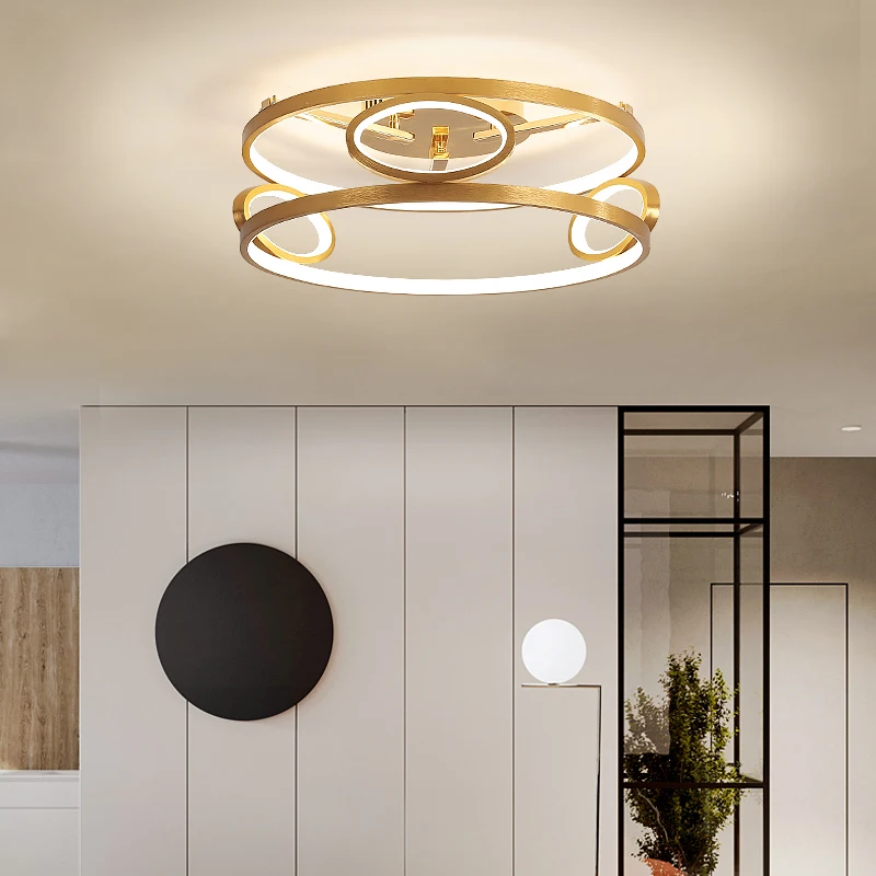 

Ceiling light Aluminum round Overhead lights for home restaurant living room new design bedroom fixtures Modern led ceiling lamp