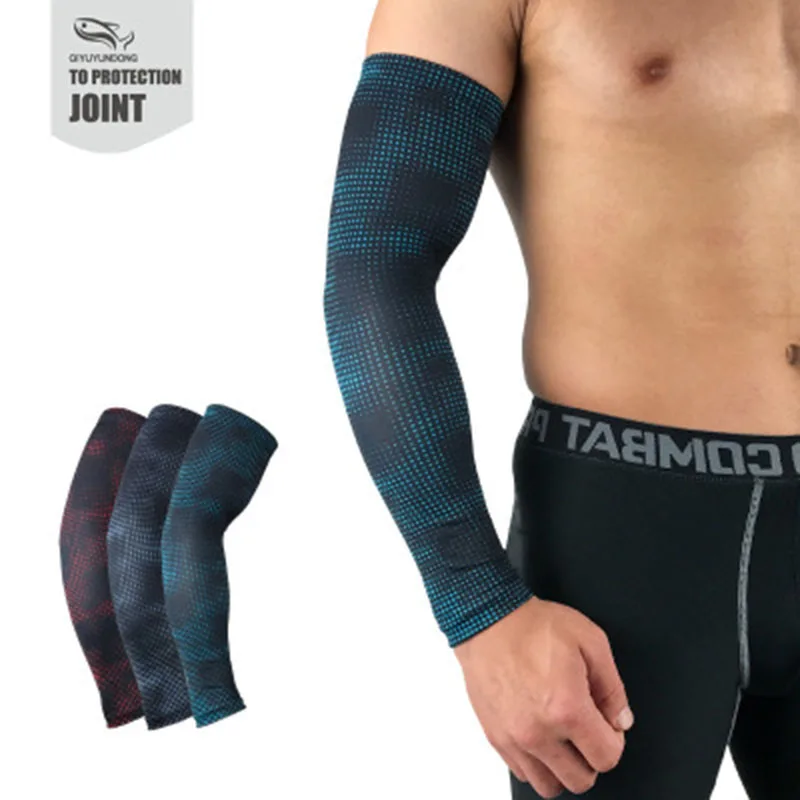 

Comfortable Camo Basketball Armband Extended Sport Elbow Sleeve Pad Compression Arm Warmer Elbow Protector Brace Support For Men
