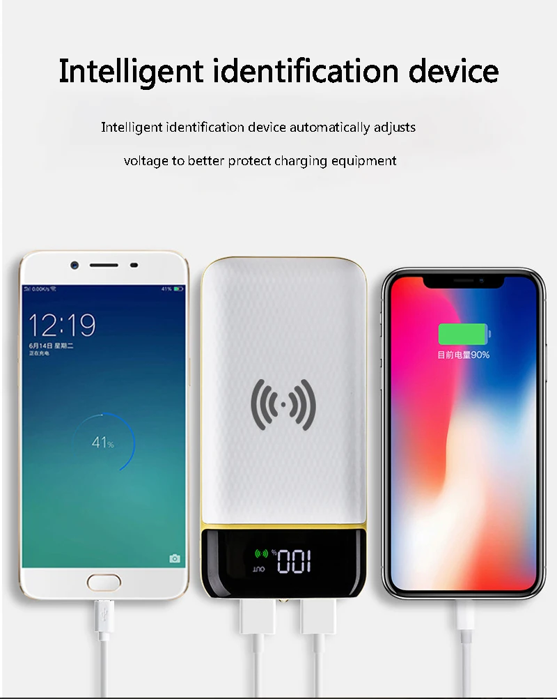 2018 latest fast charging wireless charging mobile power 20000mAh external battery portable mobile phone charger universal 2018 latest fast charging wireless charging mobile power 20000mAh external battery portable mobile phone charger universal