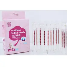 1 коробка Медицинские Ватные палочки дезинфекция йодом одноразовые для путешествий портативный аптечка первой помощи комплект для альпинизма Детские принадлежности