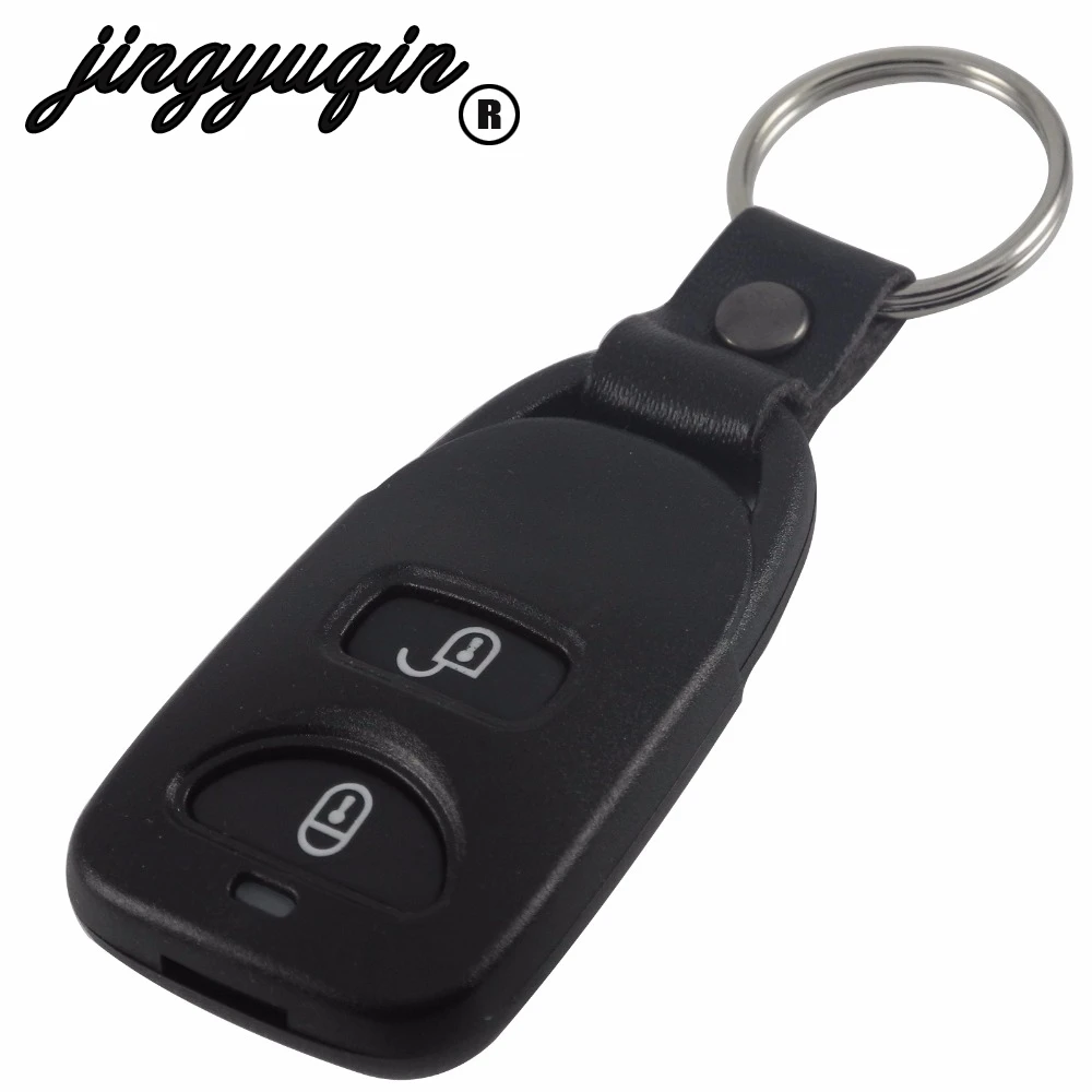 

jingyuqin Brand New Remote Key Shell Control Fob Case 2 +1 Panic Cover For Hyundai Tucson Elantra Accent SANTA FE 3 Buttons
