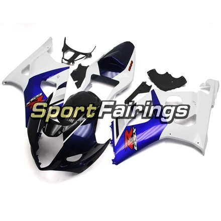 Обтекатели для Suzuki GSXR1000 GSX-R 1000 K3 Год 03 04 2003 2004 впрыскивание, АБС-пластик мотоцикл обтекатель комплект белого и синего цвета черный