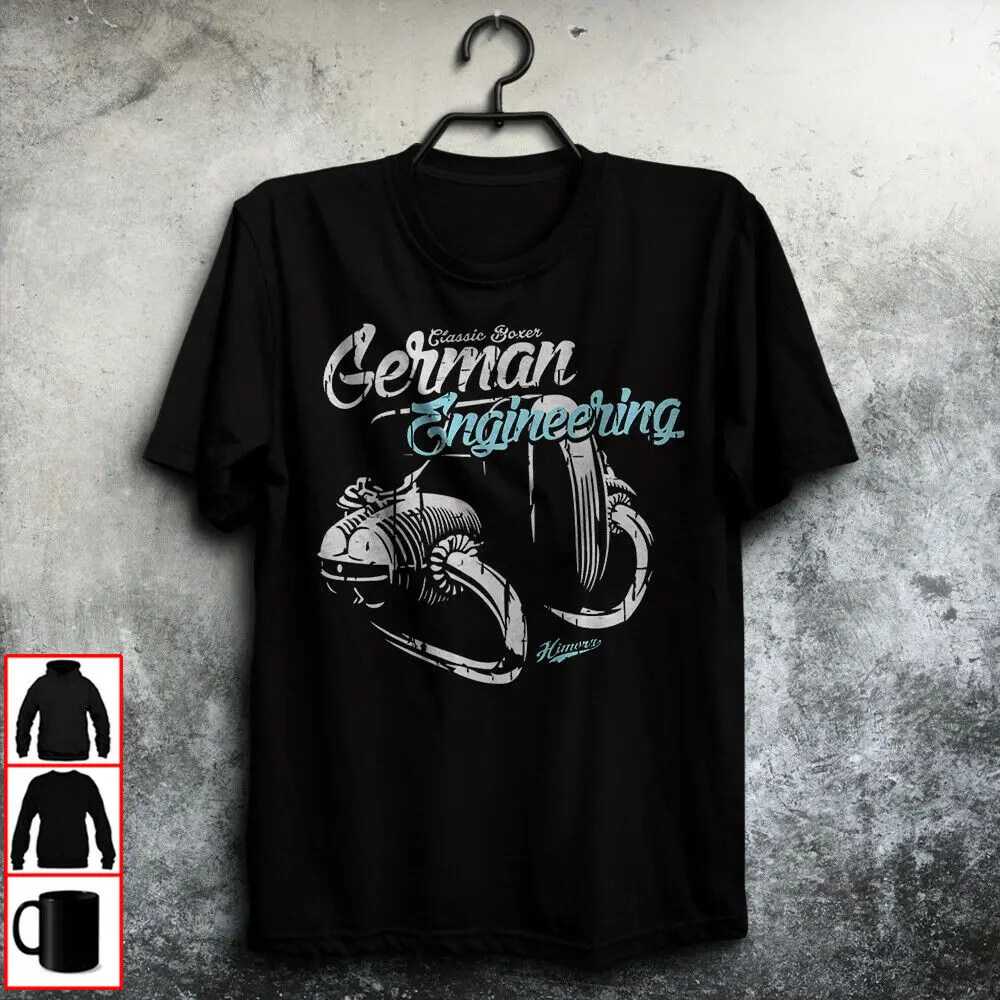 

Boxer German Engineering Black Motorcycle R100 R80 R 45 Gs Motorrad Newest Fashion Cool Men Print Tee Cool Novelty Top T Shirt