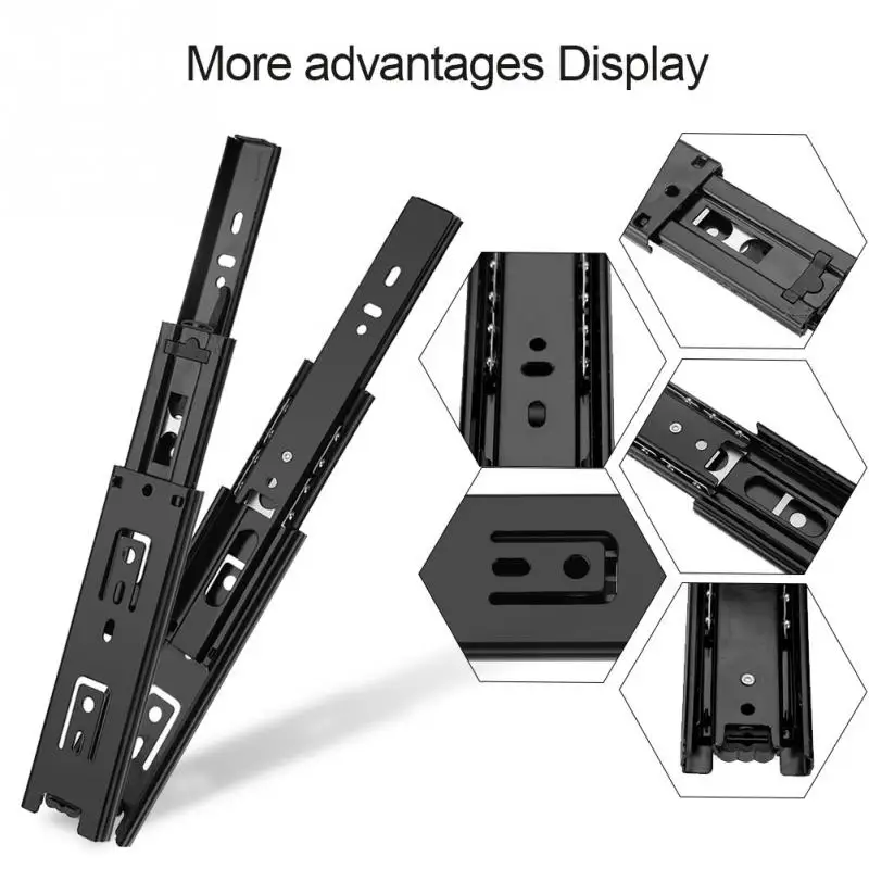 

Mini Short Drawer Slides Full Extension Guide Rail Drawer Cupboard Furniture Hardware Set Accessories For Home Kitchen