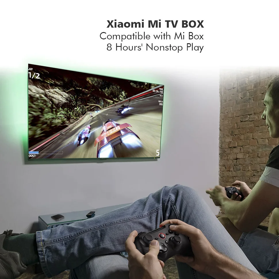 2,4G беспроводной игровой контроллер EasySMX ESM-9101 геймпад двойной вибрации турбо геймпад для Xiaomi Mi tv Box 3 S PS3 PC геймеров