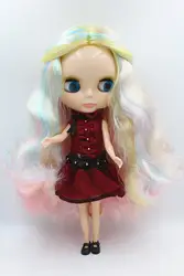 Blygirl кукла смешанный цвет волнистые волосы, Blyth куклы 30 см, 7 обычное тело суставов