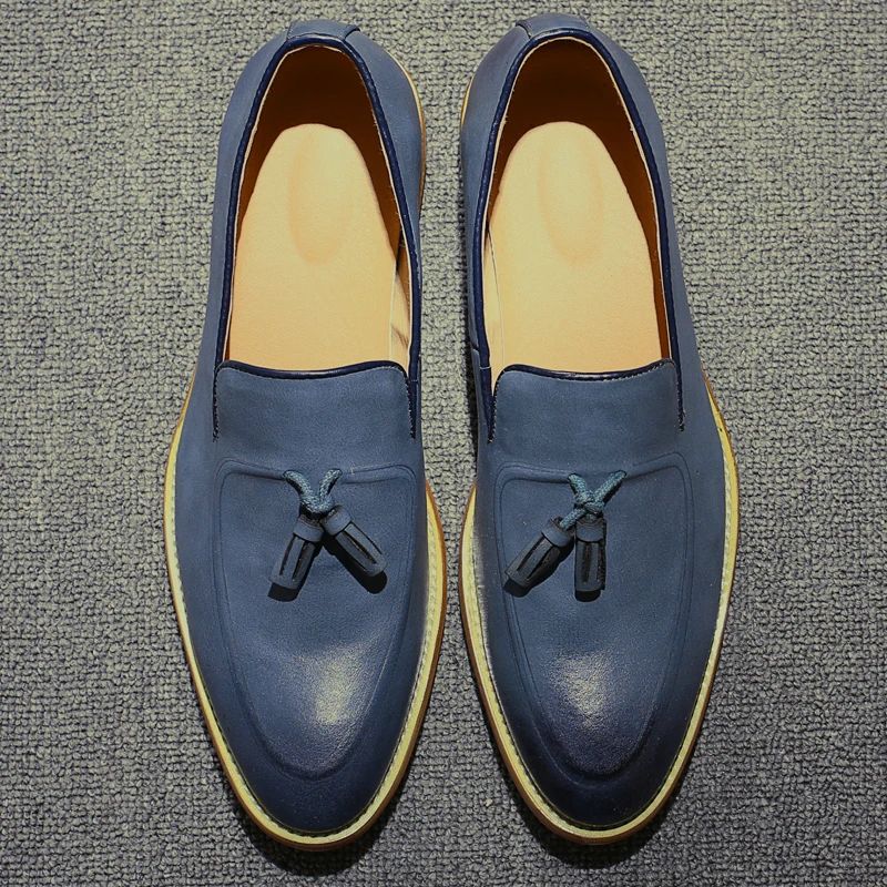 bleu Social Cuir Mx8118281 Homme De Mode Chaussures Luxe Designer orange Noir Marque Hommes En qYw6wA7U