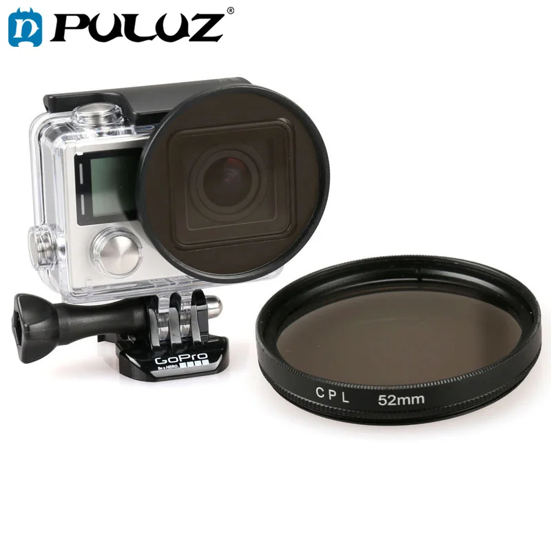 

PULUZ 52mm Round Circle CPL Lens Filter for GoPro HERO 4 / 3+
