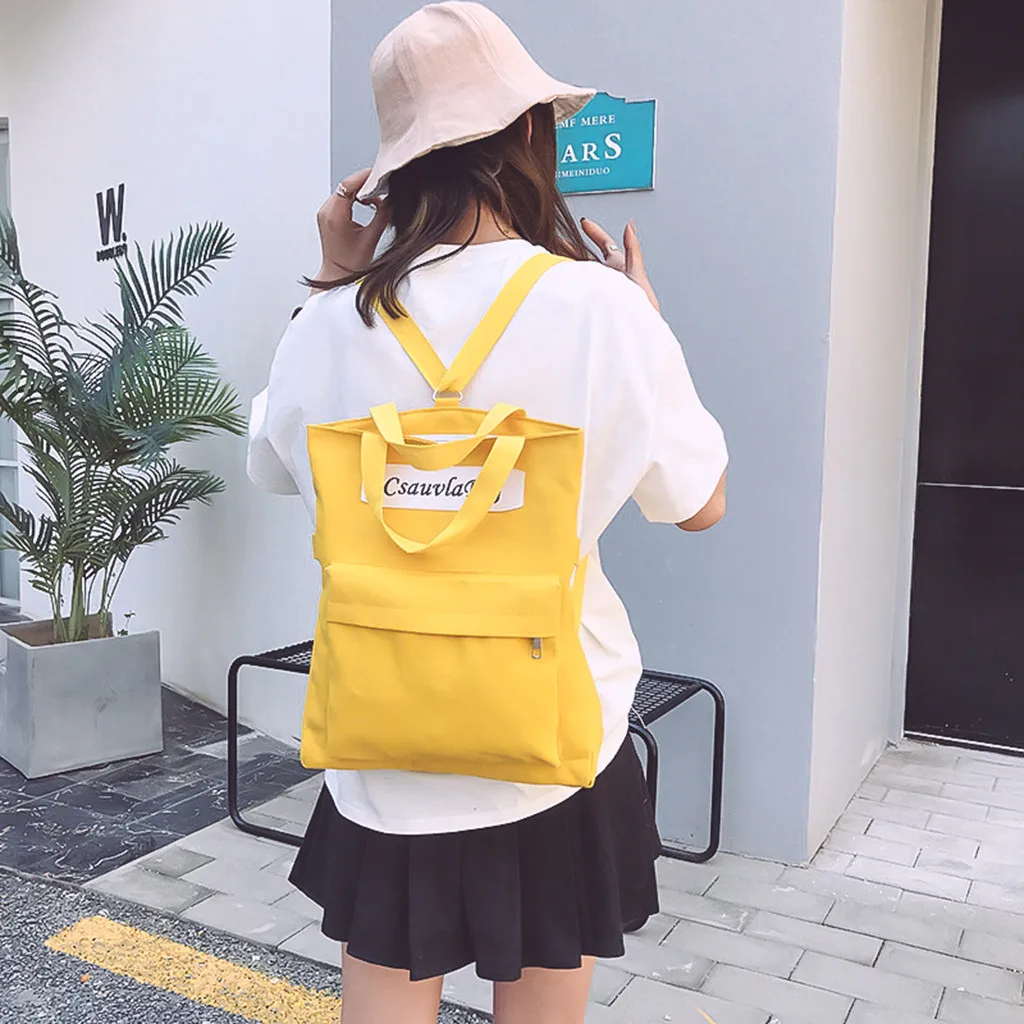 

Fashion Casual 2019 Women's Bag Fashion Contrast Backpack Multifunction Shoulder Bag Personality Bag outdoor bag