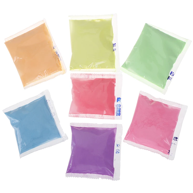 

50g Colorful Glow in the Dark Powder Lasting Glow In Dark Powder Nail Dust Fluorescent Effect Luminous Powder