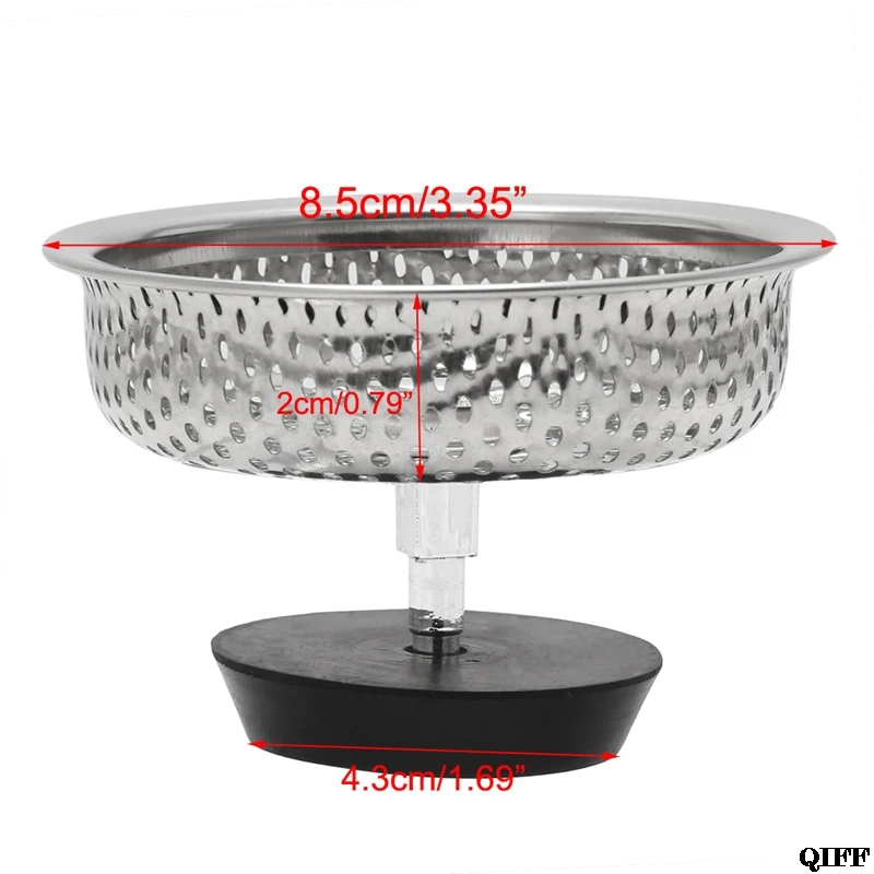 Прямая поставка и сетчатый ситечко для кухонной раковины из нержавеющей стали, сливная пробка, фильтр Mar28