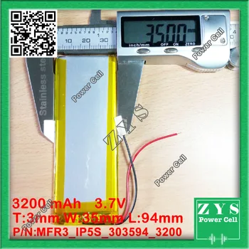 

1 pcs. li-ion battery 3.7v 3200mAh rechargeable battery lithium battery 3.7 v 3200 mah size: 3x35x94mm