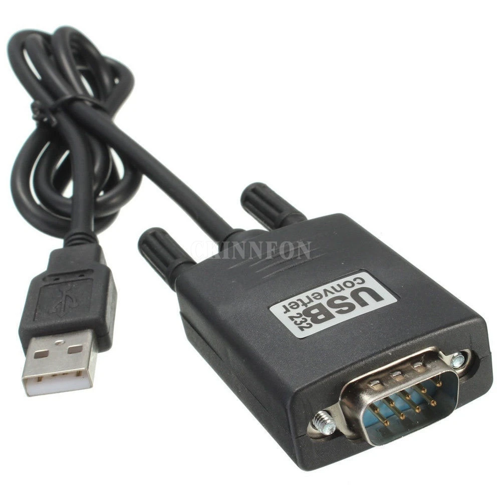 50Pcs/Lot High Quality 9 Pin PL2303 RS-232 Serial Converter Cable Adapter USB 2.0 To RS232 (Size: One Size) | Электроника