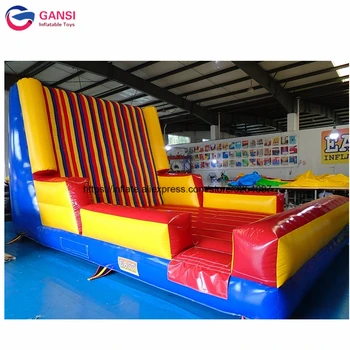 Cheap Commercial Outdoor Bouncing Inflatable Stick Wall, Carnival Game Inflatable Sticky Wall With Free Blower