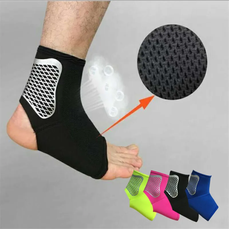 1PCS Sports Ankle Support Ankle Pads Elastic Brace Guard Foot Ankles Protector Wrap for Bicycle Football Taekwondo Basketball
