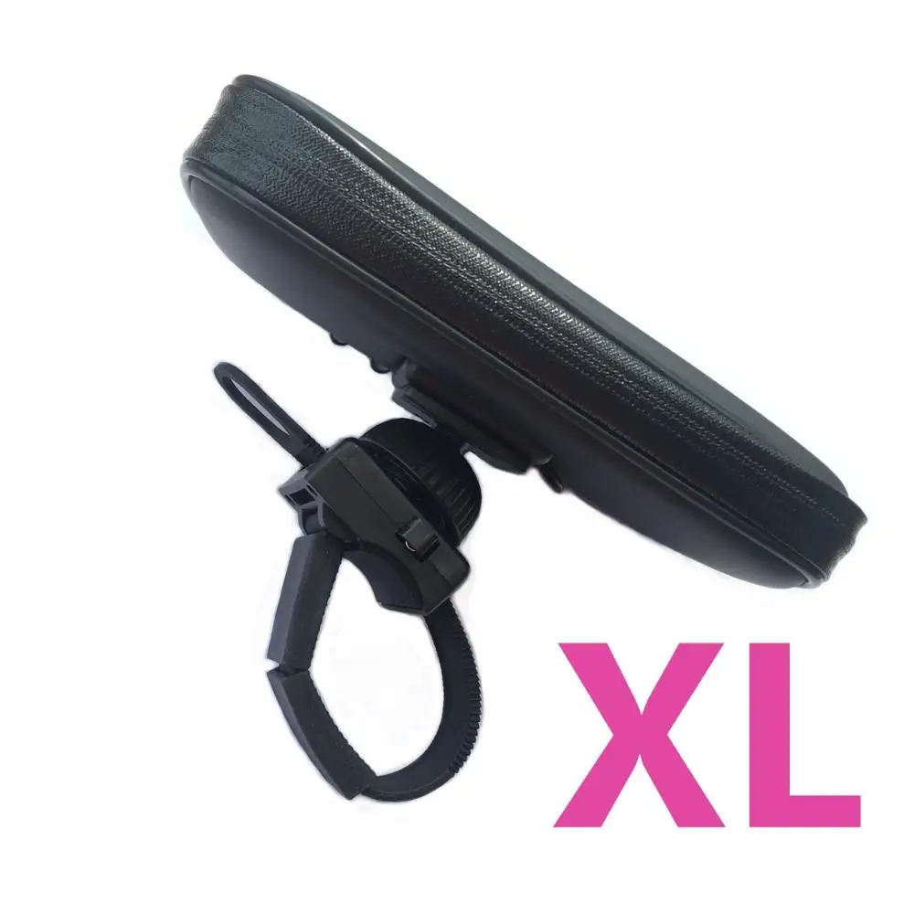 Держатель для телефона мотоцикла, подставка для телефона для велосипеда, регулируемая поддержка для iPhone Xs Max, для samsung, gps, для велосипеда, Soporte, w/водонепроницаемая сумка - Цвет: XL