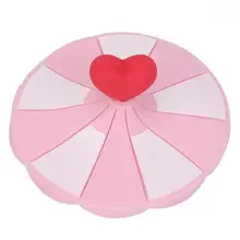 4 розовый стиль 3D мультфильм термостойкая Герметичная крышка силиконовая чашка крышка герметичные чашки крышка чашка для чая присоска свежесть держать крышки