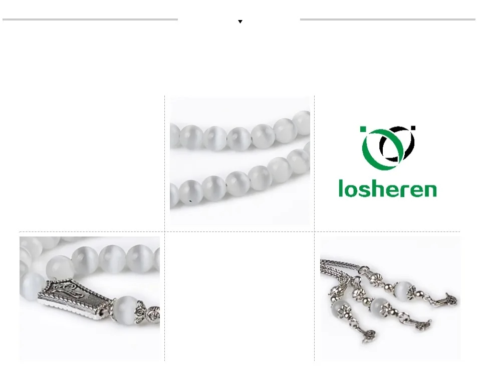 LOSHEREN, новинка, синтетический натуральный кошачий глаз, камень, мусульманский, TESBIH, молитвенные бусы, 33, исламский, мусульманский тасбих, Бог, четки, подарки