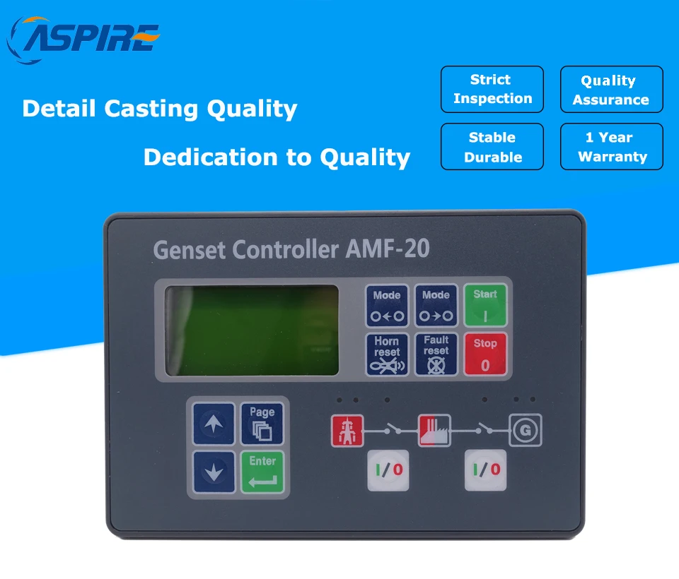 Генераторная установка автоматический запуск блок управления AMF20, Генератор Автоматическая панель управления AMF20