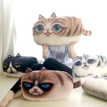 Home Sofa Pillows Decorative Cat Cushions Creative emoji 3D almofada emoticon Smile Face Pillow Washable Waist Cute seat cushion