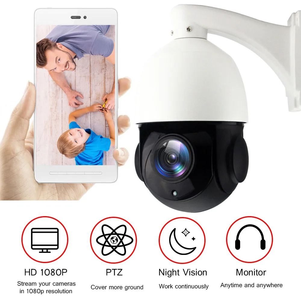 HD 1080P 3G 4G wifi CCTV камера SIM карта беспроводная PTZ ip-камера Wi-Fi скорость купол открытый 5X 20X зум слот для sd-карты двухстороннее аудио