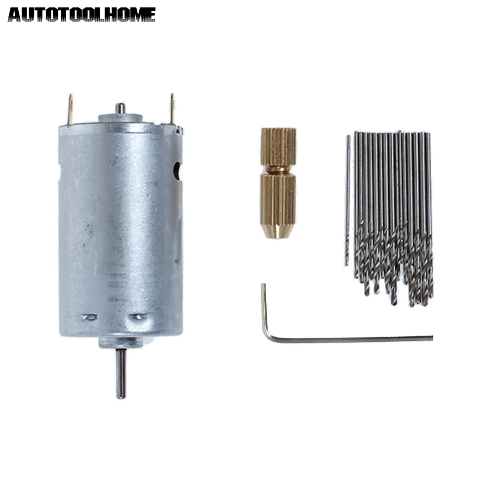 AUTOTOOLHOME Мини 12V Мотор микро DIY электрическая ручная дрель PCB пресс сверление 0 8 мм 1 5