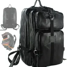 Модный мужской рюкзак из натуральной кожи, школьный рюкзак, мужской кожаный рюкзак для путешествий, мужской рюкзак, большой черный рюкзак