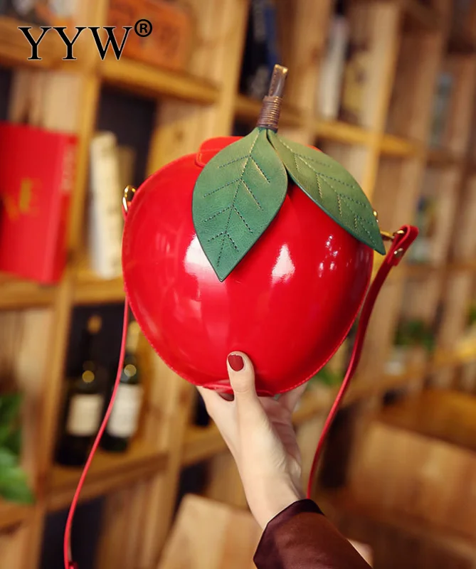 2018 модные сумки через плечо с принтом Apple для женщин Милая Мини сумка на девушек