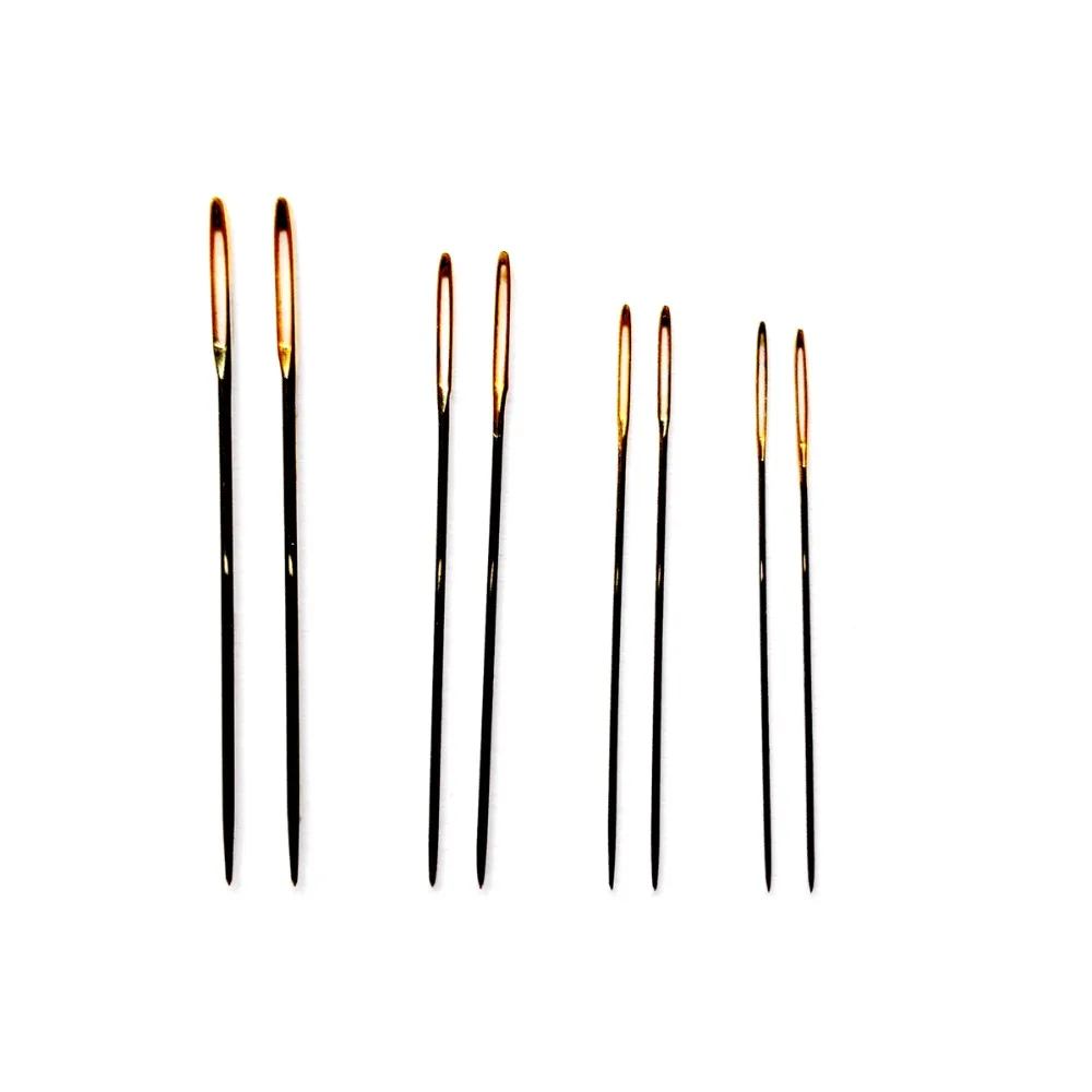 10 шт./лот #26 #24 #22 #28 золотые хвостовые иглы для aida 9ct 11ct 14ct 18ct ткань вышивки крестом
