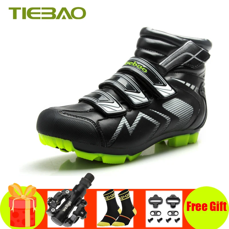 

Tiebao Winter zapatillas ciclismo mtb cycling shoes bicicleta racing riding bicycle self-locking bicycle pedals mtb sneakers