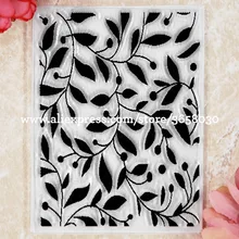Folhas de fundo scrapbook diy cartões de fotos carimbo de borracha selo transparente 7x10cm 8072363