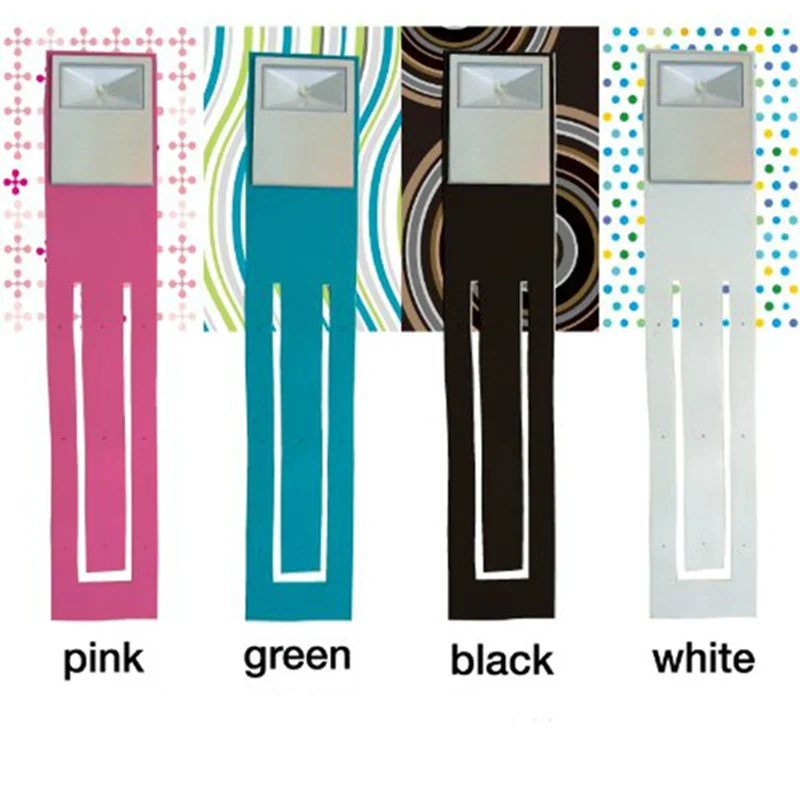  New Portable Clip-on led book light led reading book nightlight novelty ebook lamp white black blue - 32796151617