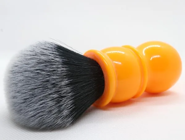 24 мм Мягкие синтетические волосы хороший смокинг узел оранжевая Ручка кисти для бритья