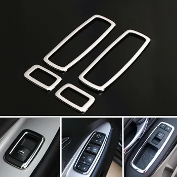

4Pcs Durable ABS Chrome Window Switch Button Cover Trim Set For Jeep Grand Cherokee 2011 2012 2013 2014 2015