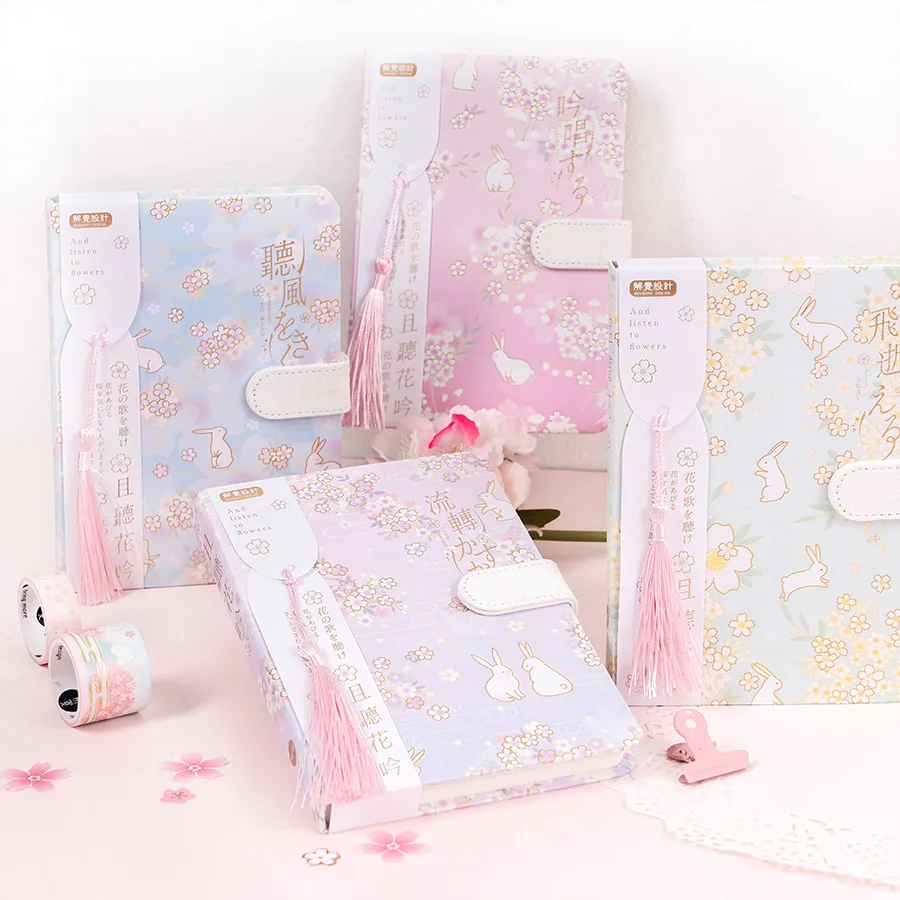 

Romantic Floral Notebook 112 Sheets 13*19cm Hardcover Diary Grid+Blank Paper Free Shipping