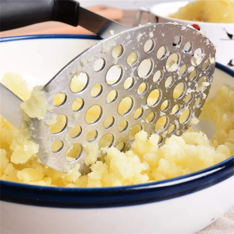 Картофелемялка из нержавеющей стали, пластиковая ручная работа, для приготовления сладкого картофельного пюре, кухонные инструменты, кухонная утварь