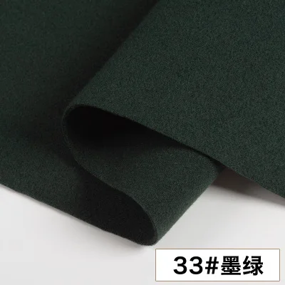 Осенняя кашемировая шерстяная утолщенная двойная шлифовальная чистая шерстяная ткань для одежды DIY ткани для пальто - Цвет: 33