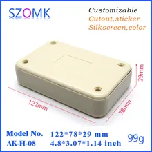 electronics instrument case (4pcs) abs plastic power supply box plastic enclosure 122*78*29mm