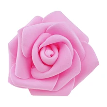Высокое качество 100 шт./пакет 6 см поролоновые головки роз Искусственные головки цветов Свадебные украшения(розовый