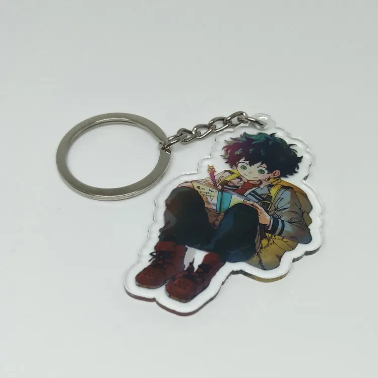 Аниме My Hero Academy брелок Midoriya izku Bakugou Katsuki Todoroki Shoto Милый Забавный мультяшный акриловый брелок Подвеска ювелирные изделия