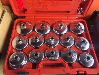 

MADE IN TAIWAN 18PCS Universal Oil Filter Wrench Set Automotive Removal Tools Kit Car Cup Type