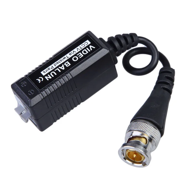 

2 pcs Professional Twisted-pair Video Balun Passive Transceiver UTP CAT5 BNC Transmission Cables CCTV Surveillance Equipment