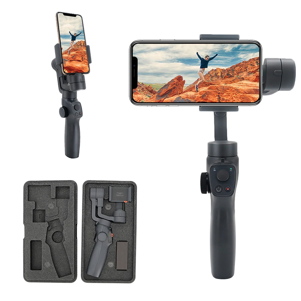 

Eyemind 2 3-axis Vlog Handheld Gimbal Smartphone Stabilizer for iPhone 7 8 XR Samsung S8 S9 S10 Plus Note10 Gopro Action Camera