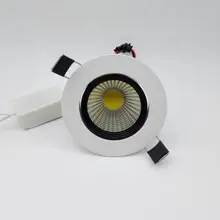 COB 10 Вт Диммируемый Теплый Холодный белый светодиодный потолочный светильник Встраиваемый светильник AC85-265V