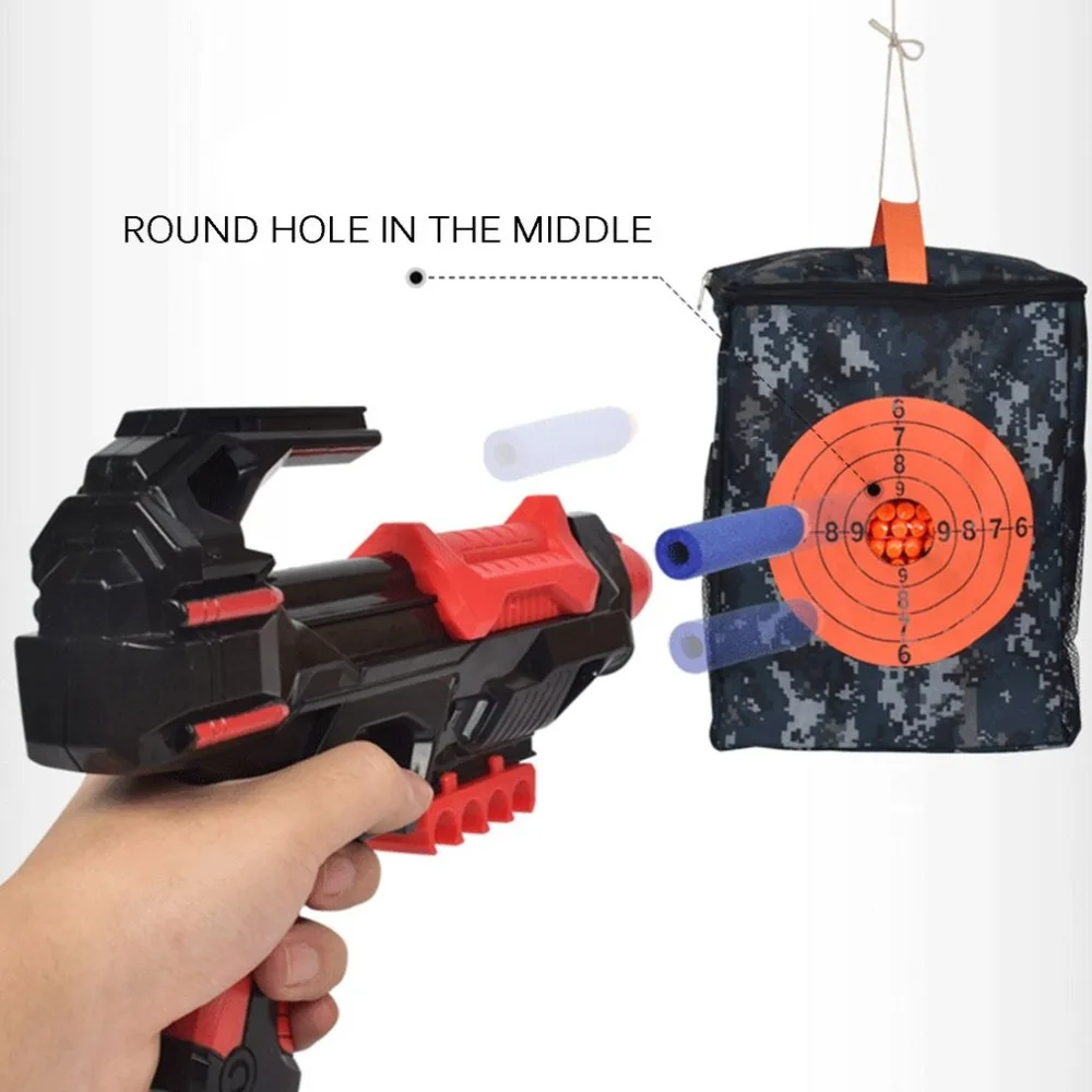 Toy Gun Bullet Target Pouch Tactical Soft Bullets Storage Case Waterproof Oxford Cloth Carry Bag For Nerf Guns Bullets Equipment