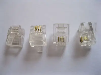 

200 pcs RJ11 6P4C Modular Plug Telephone Connector